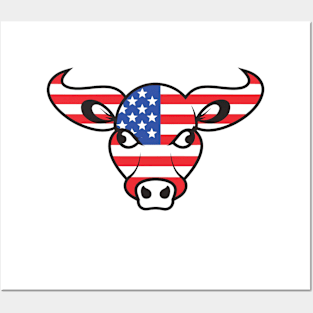 American cow Posters and Art